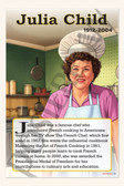 Julia Child - Celebrity Chef & Cookbook Author - Biography Poster 18" x 12"
