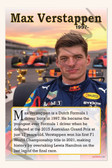 Max Verstappen - Formula 1 Champion - Biography Poster 18" x 12"