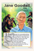 Jane Goodall - Primate Researcher & Conservationist - Biography Poster 18" x 12"