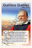 Galileo Galilei - Father of Modern Astronomy - Biography Poster 18" x 12"