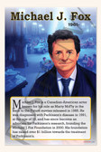 Michael J. Fox - Actor & Parkinson’s Advocate - Biography Poster 18" x 12"