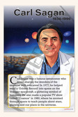 Carl Sagan - Astronomer & Science Communicator - Biography Poster 18" x 12"