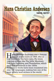 Hans Christian Andersen - Fairy Tale Author - Biography Poster 18" x 12"