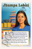 Jhumpa Lahiri - Pulitzer Prize-Winning Author - Biography Poster 18" x 12"