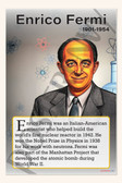Enrico Fermi - Nuclear Physicist - Biography Poster 18" x 12"