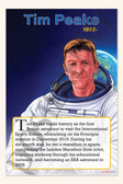 Tim Peake - First British ESA Astronaut - Biography Poster 18" x 12"