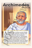 Archimedes of Syracuse - Ancient Greek Mathematician - Biography Poster 18" x 12"