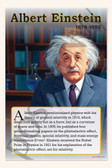 Albert Einstein - Theoretical Physicist & Nobel Laureate - Biography Poster 18" x 12"