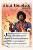 Jimi Hendrix - Guitar Legend - Biography Poster 18" x 12"