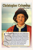 Christopher Columbus - Explorer & Navigator - Biography Poster 18" x 12"