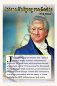 Johann Wolfgang von Goethe - German Literary Giant - Biography Poster 18" x 12"