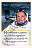 Neil Armstrong - First Man on the Moon - Biography Poster 18" x 12"