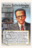 Erwin Schrödinger - Quantum Physicist - Biography Poster 18" x 12"