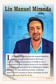 Lin-Manuel Miranda - Playwright & Composer of 'Hamilton' - Biography Poster 18" x 12"