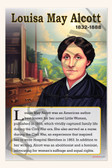 Louisa May Alcott - Author of 'Little Women' - Biography Poster 18" x 12"