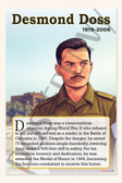 Desmond Doss - WWII Hero & Medal of Honor Recipient - Biography Poster 18" x 12"