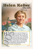 Helen Keller - Advocate for the Blind & Deaf - Biography Poster 18" x 12"