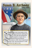 Susan B. Anthony - Women's Suffrage Leader - Biography Poster 18" x 12"
