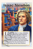 Isaac Newton - Laws of Motion & Gravity - Biography Poster 18" x 12"