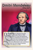 Dmitri Mendeleev - Creator of the Periodic Table - Biography Poster 18" x 12"