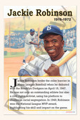 Jackie Robinson - Breaking Baseball’s Color Barrier - Biography Poster 18" x 12"