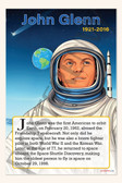John Glenn - First American to Orbit Earth - Biography Poster 18" x 12"