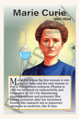 Marie Curie - First Woman to Win a Nobel Prize - Biography Poster 18" x 12"