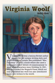 Virginia Woolf - Pioneering Modernist Author - Biography Poster 18" x 12"
