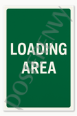Safety and Emergency Signs Loading Area - English 2 Poster - 18 inch x 12 inch
