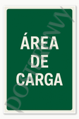 Safety and Emergency Signs Loading Area - Spanish Construction sites commercial Poster - 18 inch x 12 inch