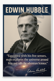 Edwin Hubble Famous American Astronomer extragalactic astronomy observational cosmology telescope NASA space astronomy science Poster - 18 inch x 12 inch