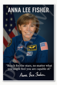 Anna Lee Fisher Famous Woman Female American NASA Astronaut Space Inspirational Hero reach for the stars Poster - 18 inch x 12 inch