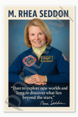 M Rhea Seddon Famous Woman Female American NASA Astronaut Space Inspirational Hero Dare to explore Poster - 18 inch x 12 inch