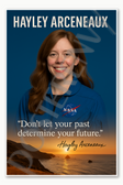 Hayley Arceneaux American Space Astronaut SpaceX Crew Dragon Inspiration4 Youngest woman in space Poster - 18 inch x 12 inch