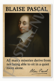 Blaise Pascal Famous French mathematician physicist inventor philosopher Catholic writer 1600s Poster - 18 inch x 12 inch