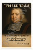 Pierre de Fermat French mathematician calculus adequality genius math 1600s Poster - 18 inch x 12 inch