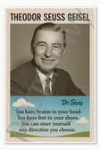 Dr Suess Theodor Seuss Geisel American childrens author illustrator animator cartoonist Poster - 18 inch x 12 inch