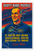 Scott Kidd Poteet American Astronaut Pilot SpaceX Polaris Dawn Crew Dragon Space Pop Art Style Poster - 18 inch x 12 inch