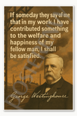 George Westinghouse Titan of Industry Poster - 18 inch x 12 inch
