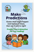 MAke Predictions Reading Comprehension Poster - 18 inch x 12 inch