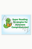 Super Reading Strategies for awesome comprehension Common Core 1 Poster - 18 inch x 12 inch