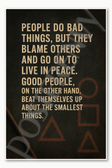 People do bad things but they blame others and go on to live in peace - Squid Games Poster - 18 inch x 12 inch