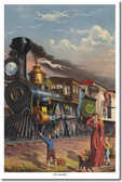 The Fast Mail Train - New Vintage Reproduction Poster (vi009)