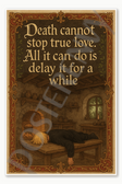 Death cannot stop true love All it can do is delay it for a while Poster - 18 inch x 12 inch