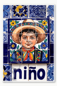 boy niño Poster - 18 inch x 12 inch