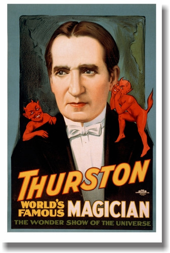 Thurston World's Famous Magician - Vintage Magic Art Poster (vi002)