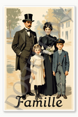 Famille - Family 2 Poster - 18 inch x 12 inch