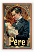 father - père Poster - 18 inch x 12 inch