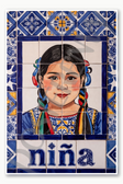girl niña Poster - 18 inch x 12 inch