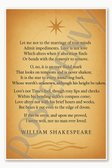 Let me not to the marriage of true minds Poster - 18 inch x 12 inch